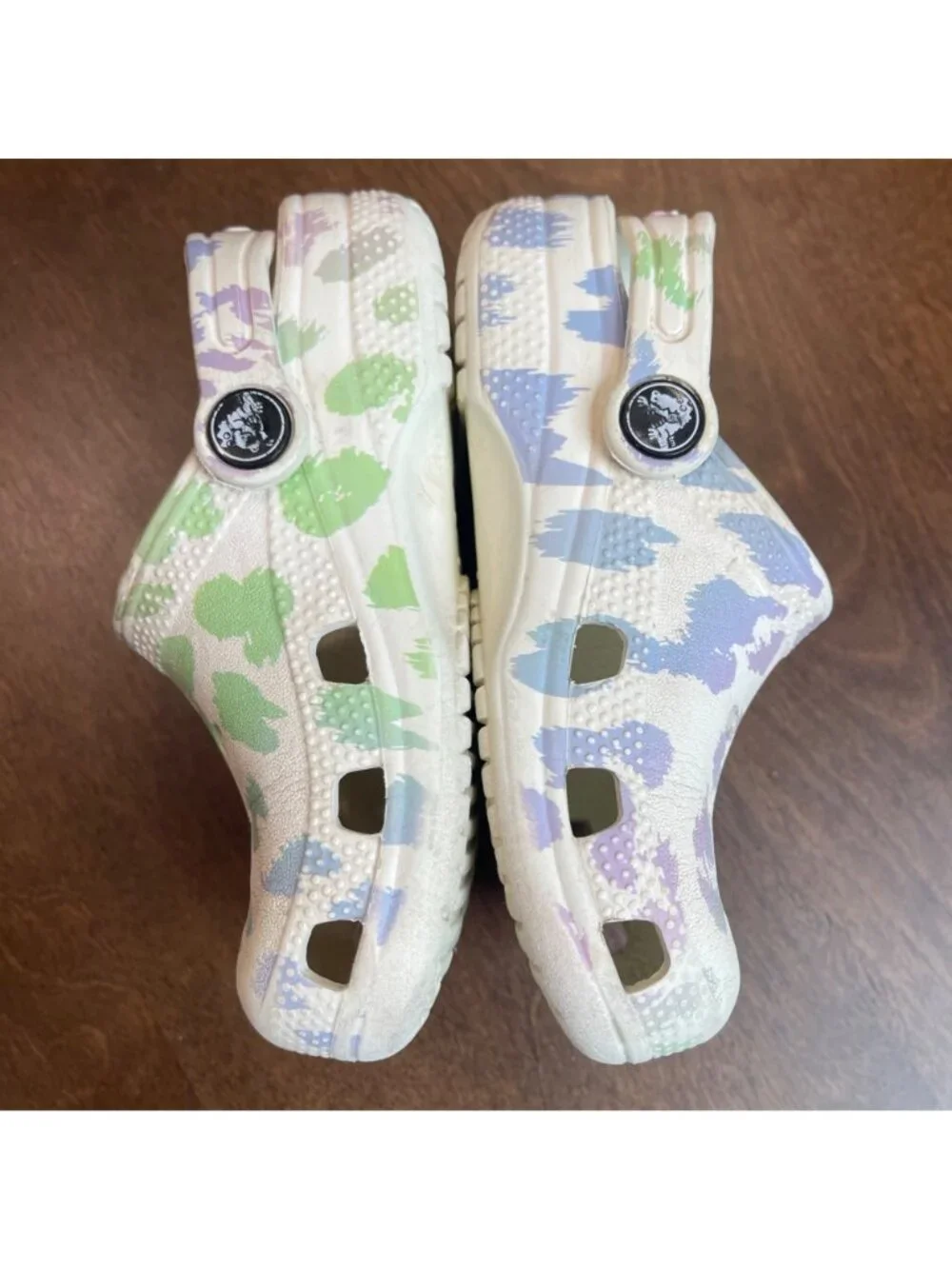 Crocs Classic Out of This World II Clogs Toddler Size 10 Colorful Leopard Print
